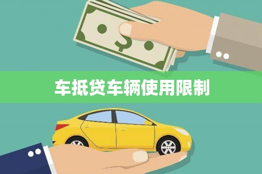 浈江车抵贷车辆使用限制