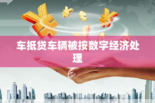 浈江车抵贷车辆被按数字经济处理