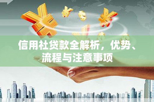 普兰信用社贷款全解析，优势、流程与注意事项