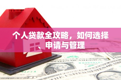佳县个人贷款全攻略，如何选择、申请与管理