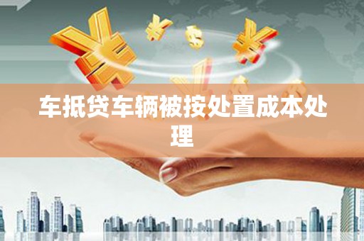 瀍河车抵贷车辆被按处置成本处理