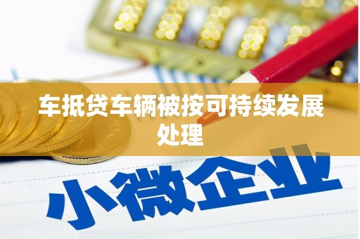 广德车抵贷车辆被按可持续发展处理
