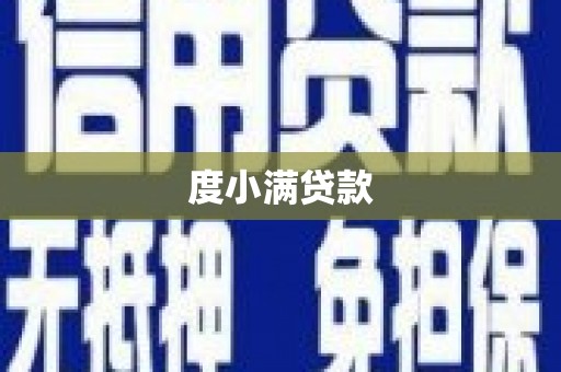 龙湾度小满贷款
