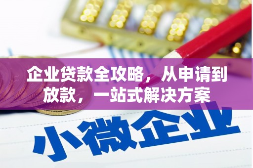 鹿野企业贷款全攻略，从申请到放款，一站式解决方案