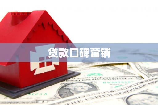 新抚贷款口碑营销