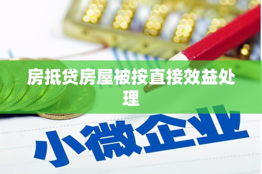 阜康房抵贷房屋被按直接效益处理