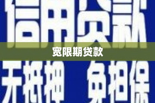 渝中宽限期贷款
