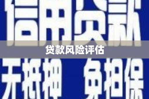 镇平贷款风险评估