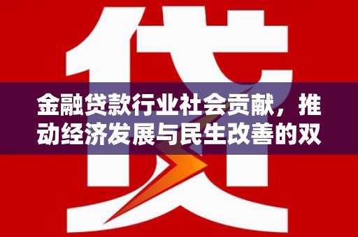 望安金融贷款行业社会贡献，推动经济发展与民生改善的双重引擎