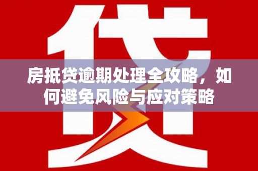 莎车房抵贷逾期处理全攻略，如何避免风险与应对策略