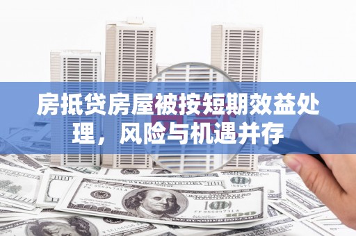 盖州房抵贷房屋被按短期效益处理，风险与机遇并存