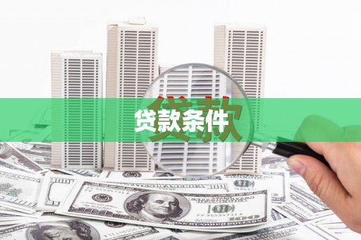 河西贷款条件