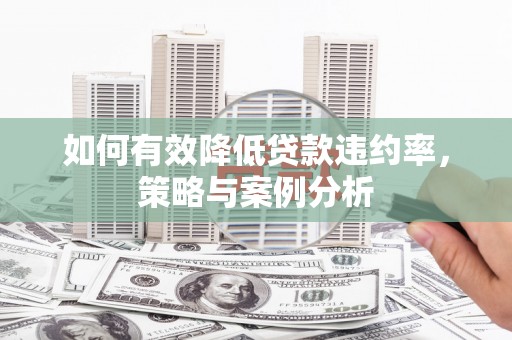 连云港如何有效降低贷款违约率，策略与案例分析