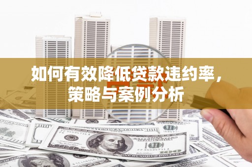 河西如何有效降低贷款违约率，策略与案例分析