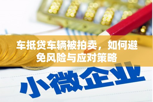 掇刀车抵贷车辆被拍卖，如何避免风险与应对策略