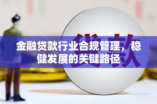临沧金融贷款行业合规管理，稳健发展的关键路径