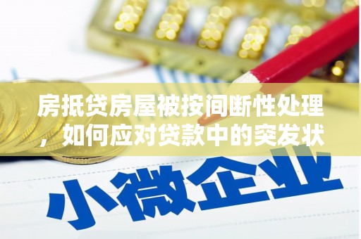 金昌房抵贷房屋被按间断性处理，如何应对贷款中的突发状况？