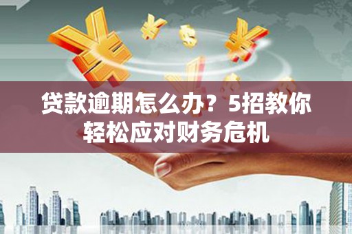 麻城贷款逾期怎么办？5招教你轻松应对财务危机