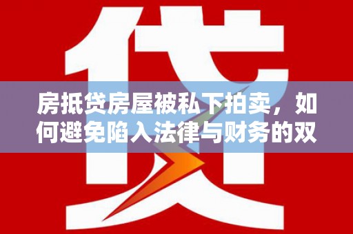 玉井房抵贷房屋被私下拍卖，如何避免陷入法律与财务的双重困境？