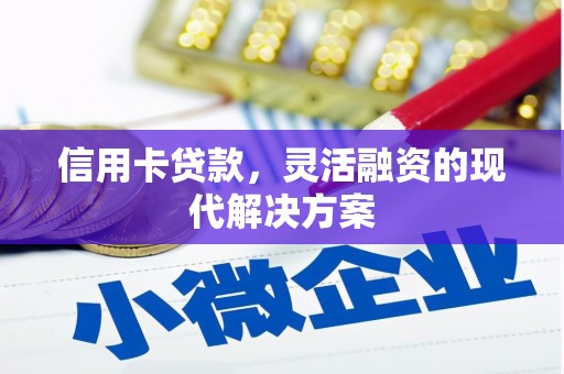 鄄城信用卡贷款，灵活融资的现代解决方案