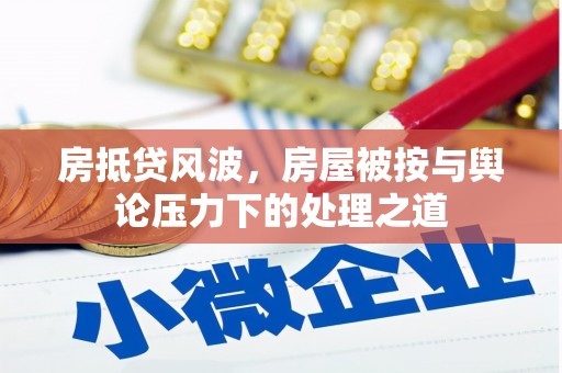 抚远房抵贷风波，房屋被按与舆论压力下的处理之道