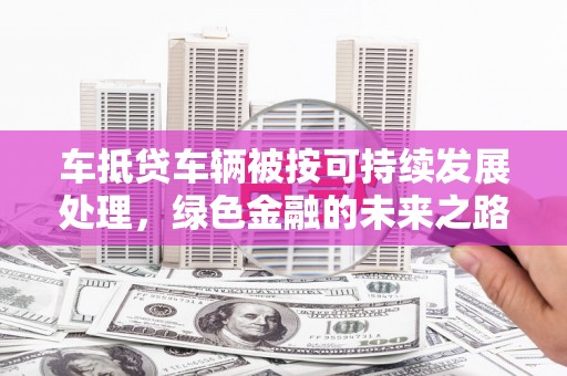 浮梁车抵贷车辆被按可持续发展处理，绿色金融的未来之路