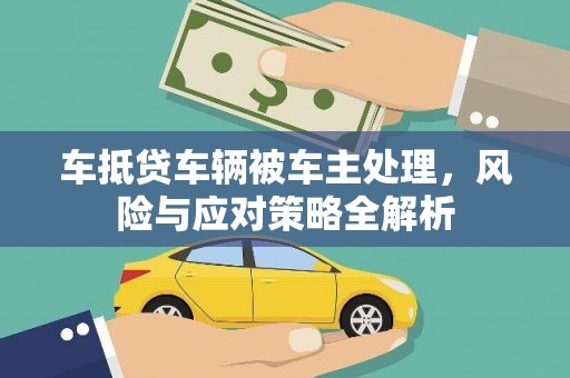 潮南车抵贷车辆被车主处理，风险与应对策略全解析