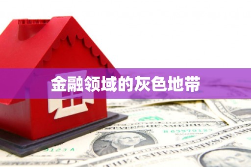 肃州金融领域的灰色地带