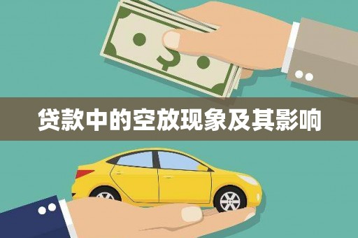 吴起贷款中的空放现象及其影响