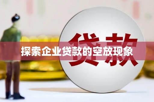 剑阁探索企业贷款的空放现象