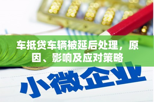 塔什库尔干塔吉克车抵贷车辆被延后处理，原因、影响及应对策略