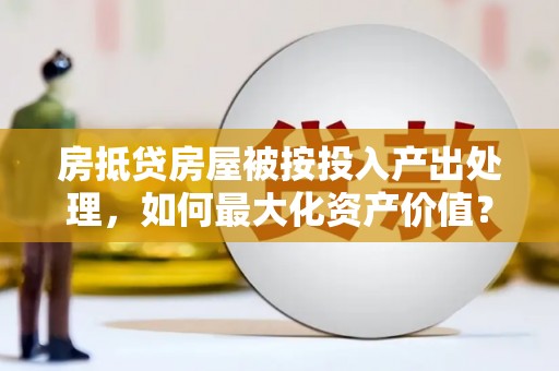 龙江房抵贷房屋被按投入产出处理，如何最大化资产价值？